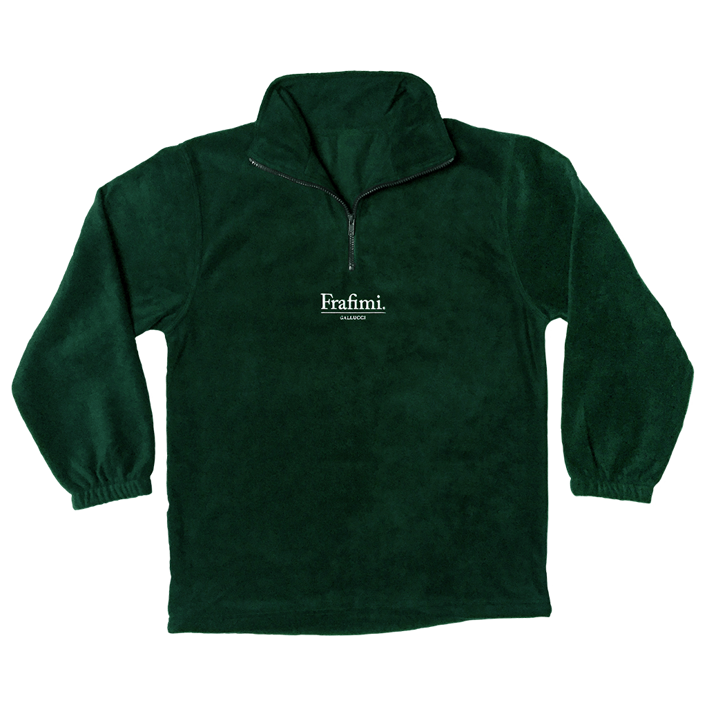 Embroidered Logo Fleece – Forest Green (Front)